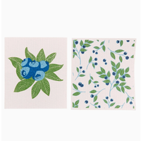 Blueberry Bunch Reusable Cloth Set of 2