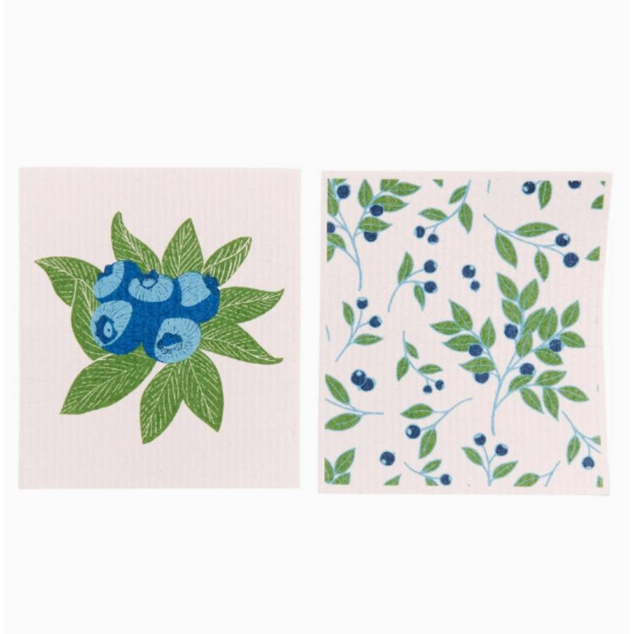 Blueberry Bunch Reusable Cloth Set of 2