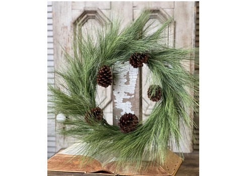  24" Loft Needle Pine Wreath 