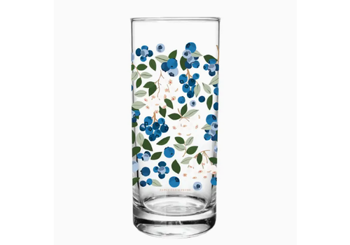  Paper Farm Press Blueberry Field Tall Juice Glass 