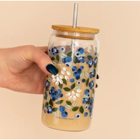 Blueberry Field Glass Can