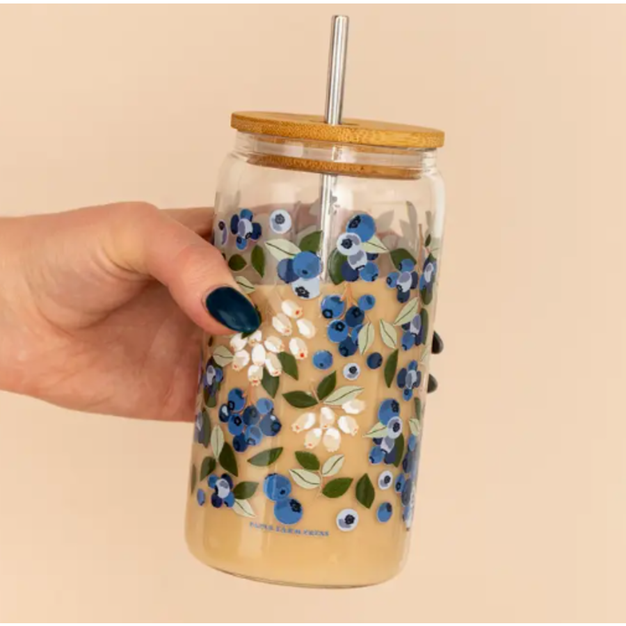 Blueberry Field Glass Can