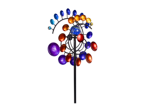  Illuminarie Carousel Dual-Motion Windwheel - Multicolor 