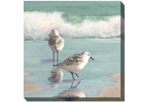 West of the Wind 24x24 Outdoor Art Happy Couple   West of the Wind 24x24 Outdoor Art Happy Couple