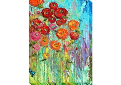 West of the Wind 40x30 Outdoor Art Poppies #6   West of the Wind 40x30 Outdoor Art Poppies #6