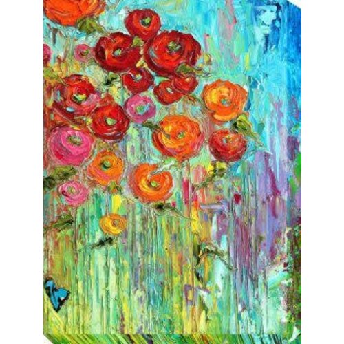 West of the Wind 40x30 Outdoor Art Poppies #6   West of the Wind 40x30 Outdoor Art Poppies #6