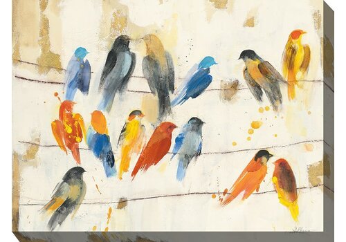 West of the Wind 40x30 Outdoor Art Chitter Chatter   West of the Wind 40x30 Outdoor Art Chitter Chatter