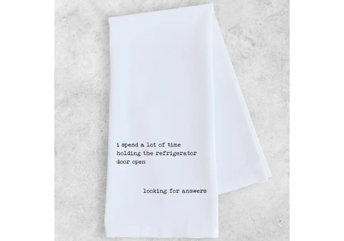  DEV D + CO. Answers in the Refrigerator Tea Towel 