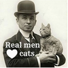 Raven's Rest Studio Real Men Love Cats Magnet