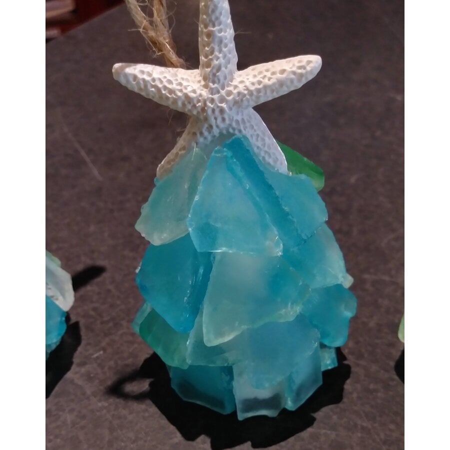 Mini 3D Seaglass Tree Ornament
