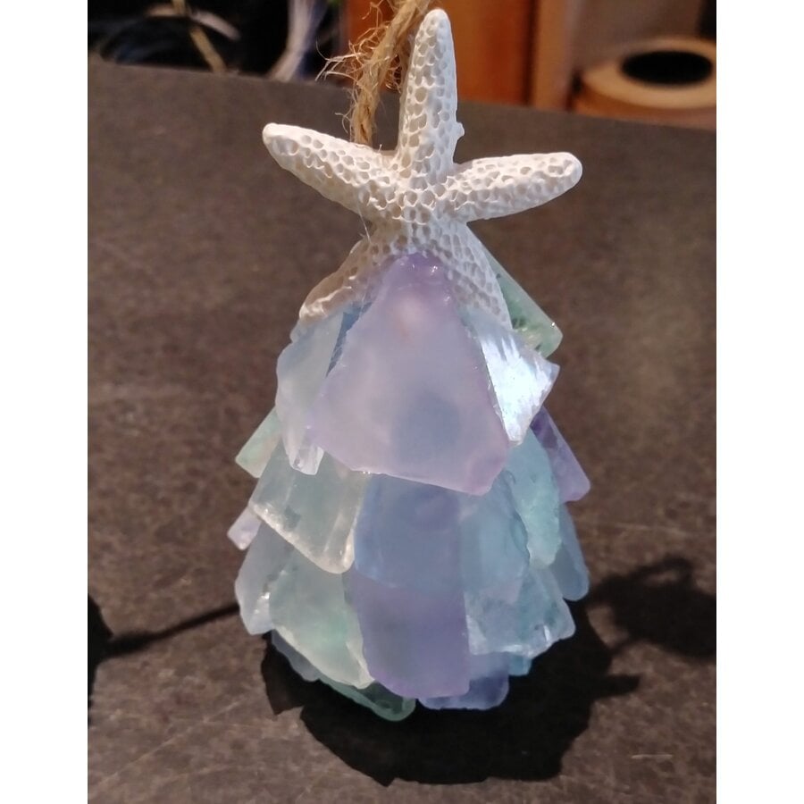 Mini 3D Seaglass Tree Ornament