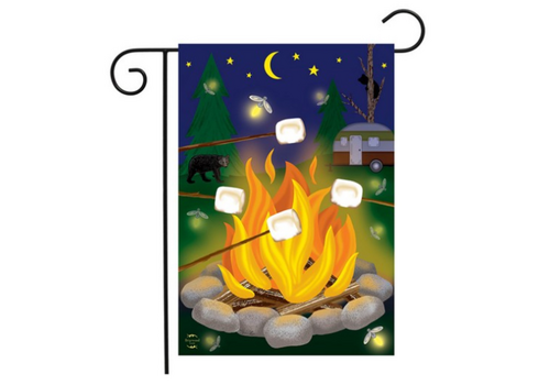  Campfire S'mores Garden Flag 