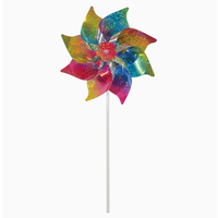 Rainbow Whirl Mylar Pinwheel DNO