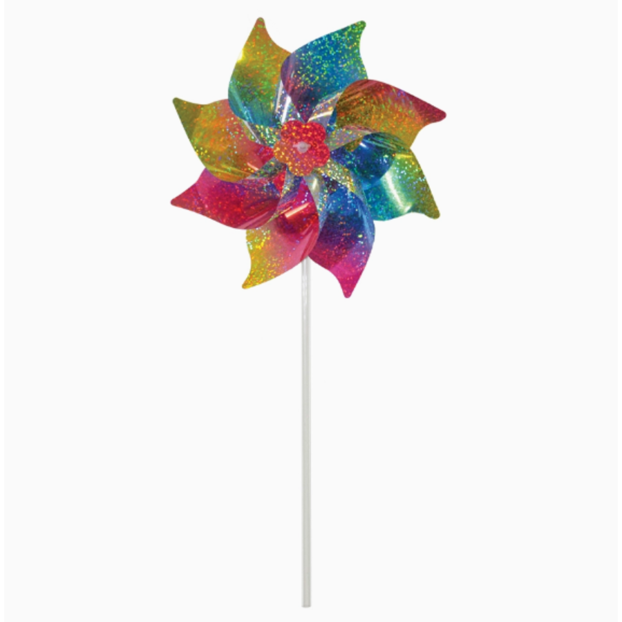 Rainbow Whirl Mylar Pinwheel