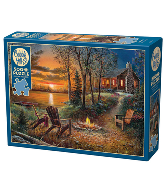 Outset Games & Cobble Hill Puzzles Fireside 500pc Puzzle