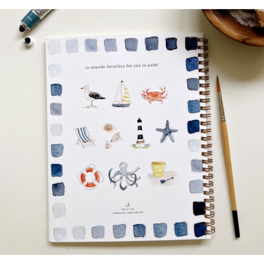 Seaside Watercolor Workbook