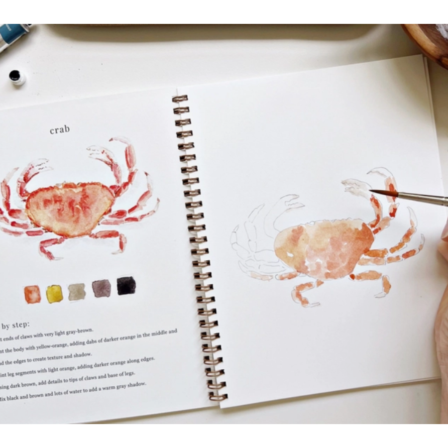 Seaside Watercolor Workbook
