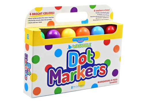  Peter Pauper Press Washable Dot Markers (Set of 6) 