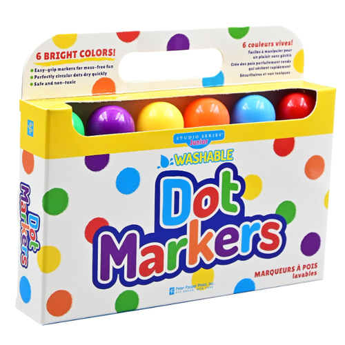  Peter Pauper Press Washable Dot Markers (Set of 6) 