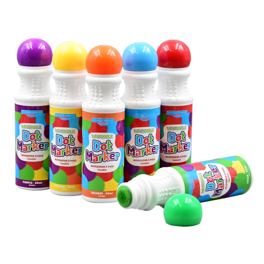 Washable Dot Markers (Set of 6)