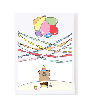 Molly O Balloons & Streamers Birthday Card
