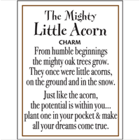 Mighty Little Acorn Charm