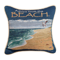 Advice From the Beach Square Pillow