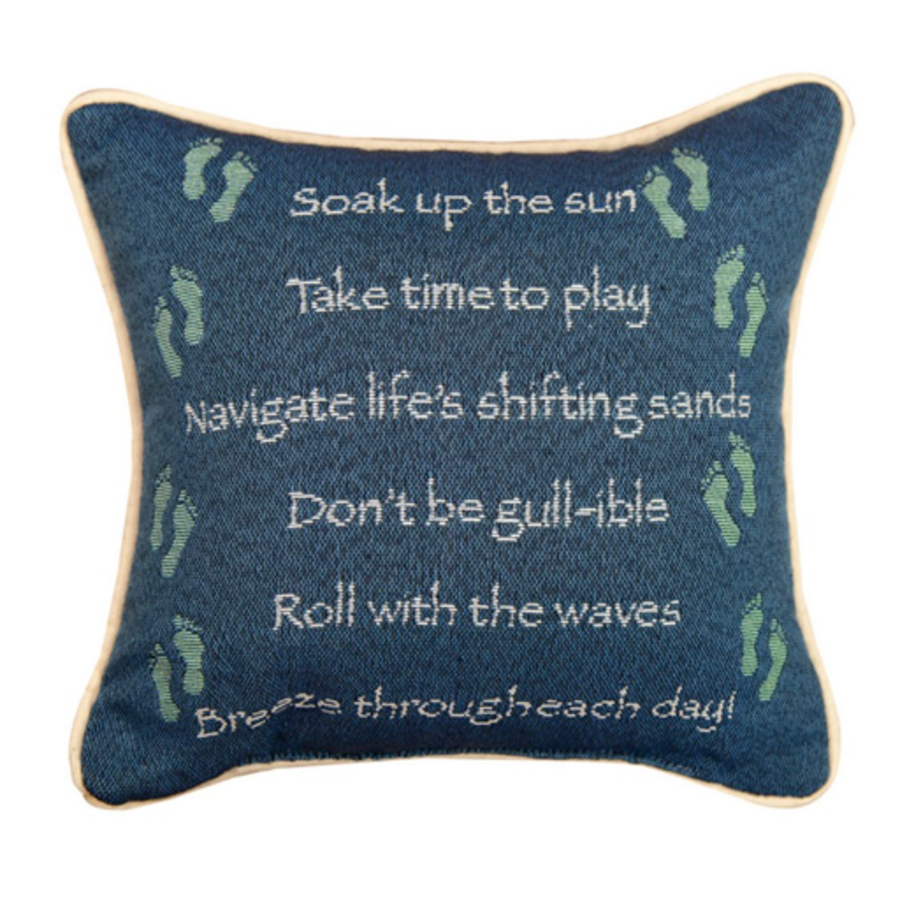 Advice From the Beach Square Pillow