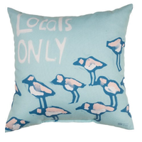 Chromatic Coast Locals Only Climaweave Square Pillow