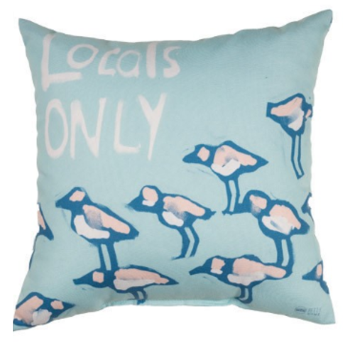  Chromatic Coast Locals Only Climaweave Square Pillow 