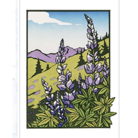 Lupines Blank Card
