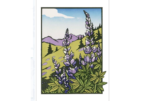  Sugarhouse Greetings Lupines Blank Card 