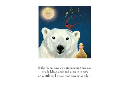  Shade Tree Greetings Moon & Polar Bear Get Well Card 