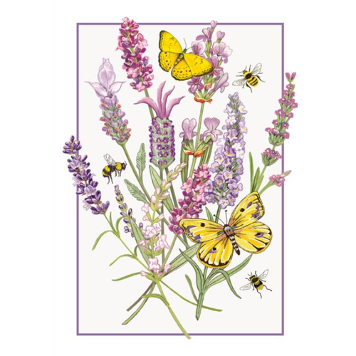  Sugarhouse Greetings Lavender & Butterflies Thank You Card 