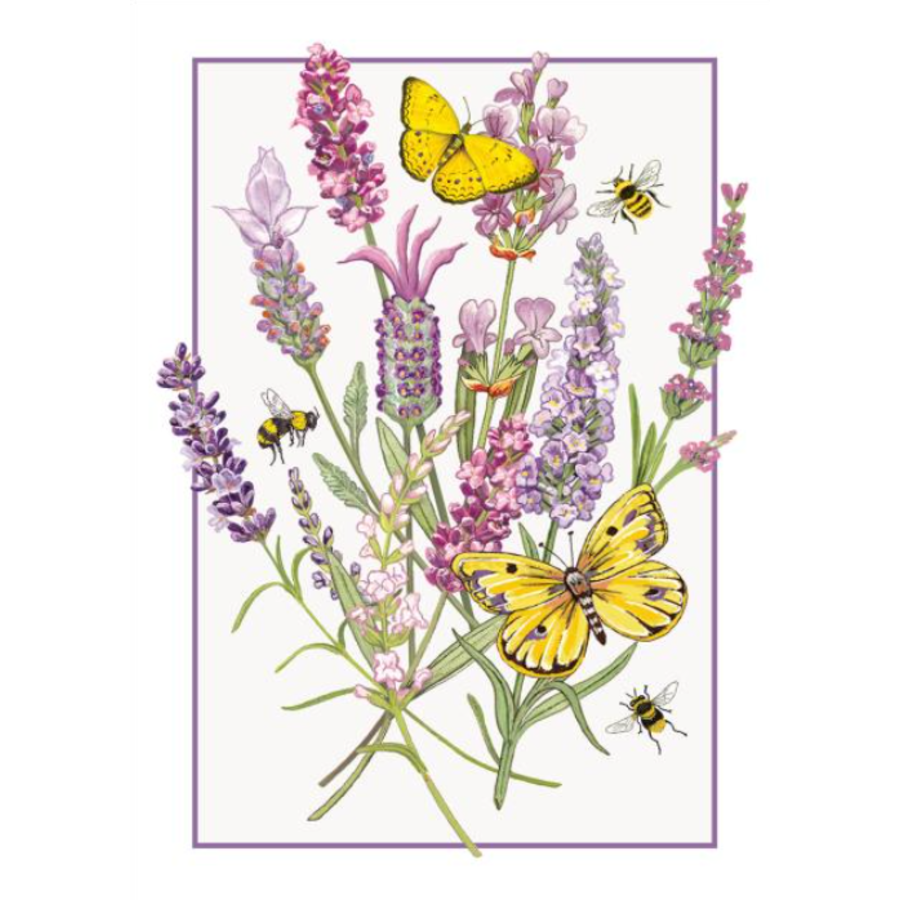 Lavender & Butterflies Thank You Card