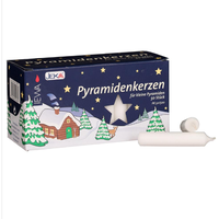 German Candle White  3"H