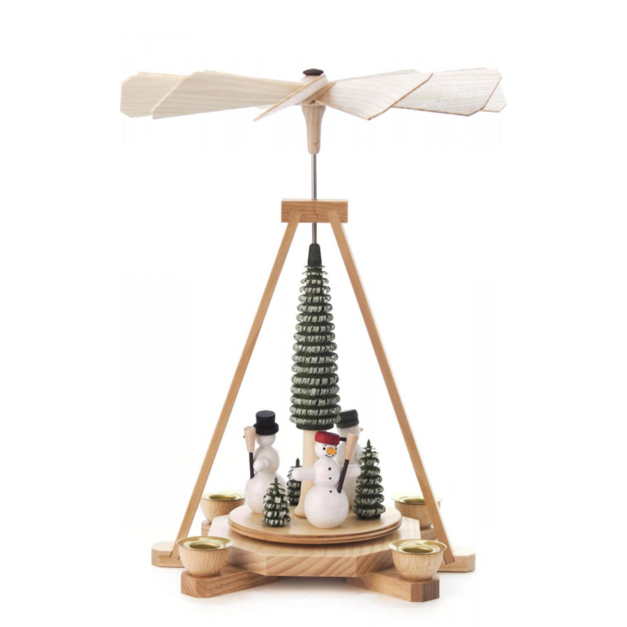 Pyramid Snowmen & Trees with Tea Candles