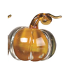 Mini Glass Amber Pumpkin 3 Assorted Mini Glass Amber Pumpkin 3 Assorted