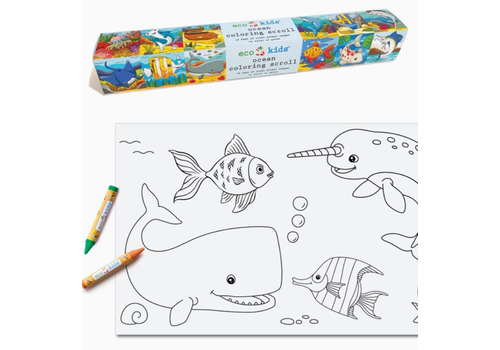  eco-kids Ocean Coloring Scroll 