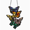 River of Goods Butterfly Cluster Stained Glass Window Panel