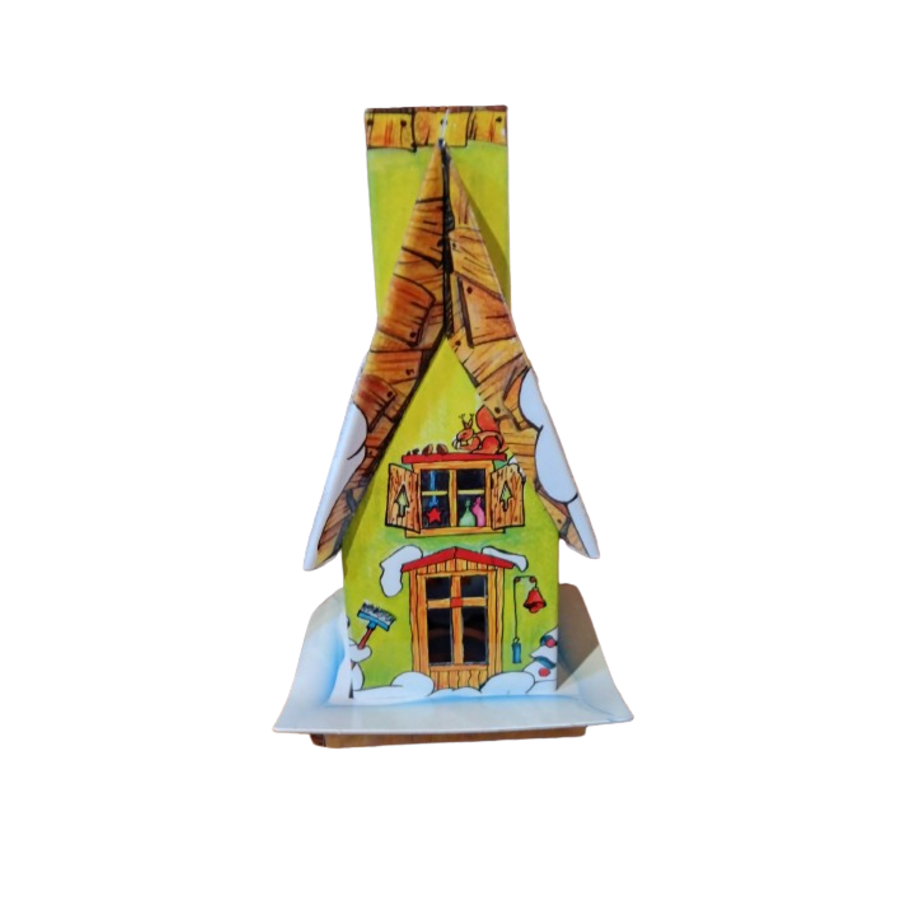 Metal Incense House with Incense