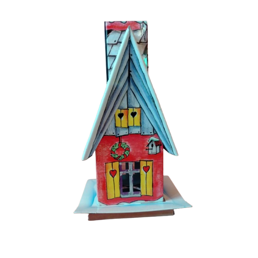 Metal Incense House with Incense