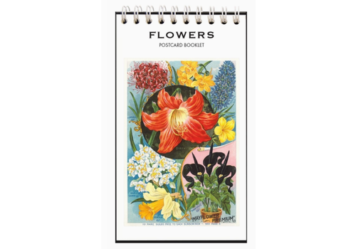  Found Image Press Flowers Postcard Booklet 