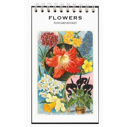  Found Image Press Flowers Postcard Booklet 