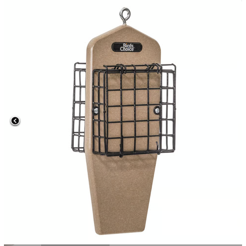  Two Cake Suet Feeder with Tail Prop Taupe 