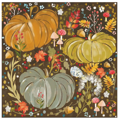  Paper Products Design Pumpkin Aurelia Beverage Napkins 