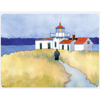 Lighthouse Path Blank Card