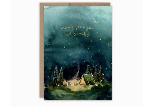 Biely & Shoaf Starry Night Camping Birthday Card 