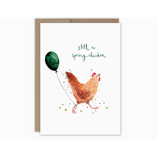  Biely & Shoaf Spring Chicken Birthday Card 