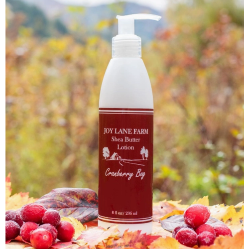 Joy Lane Farm Cranberry Bog Shea Butter Lotion 8 oz   Joy Lane Farm Cranberry Bog Shea Butter Lotion 8 oz